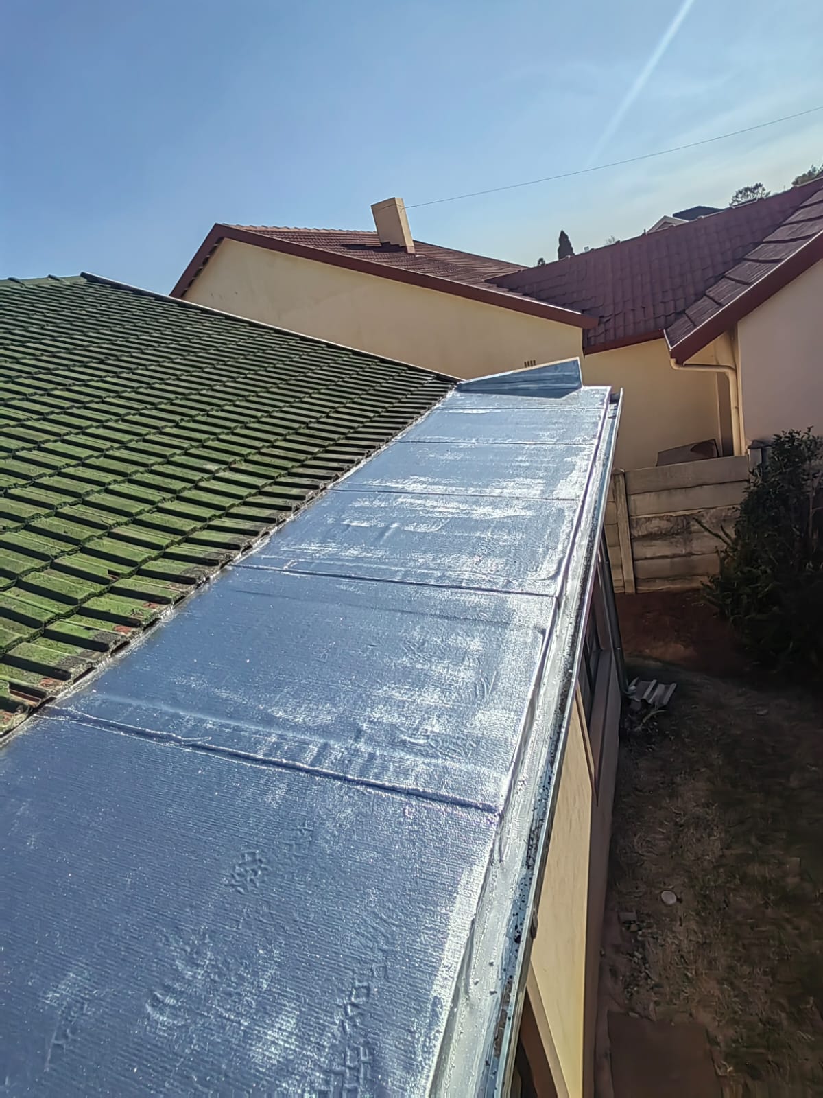 Waterproofed flat roof in Gauteng